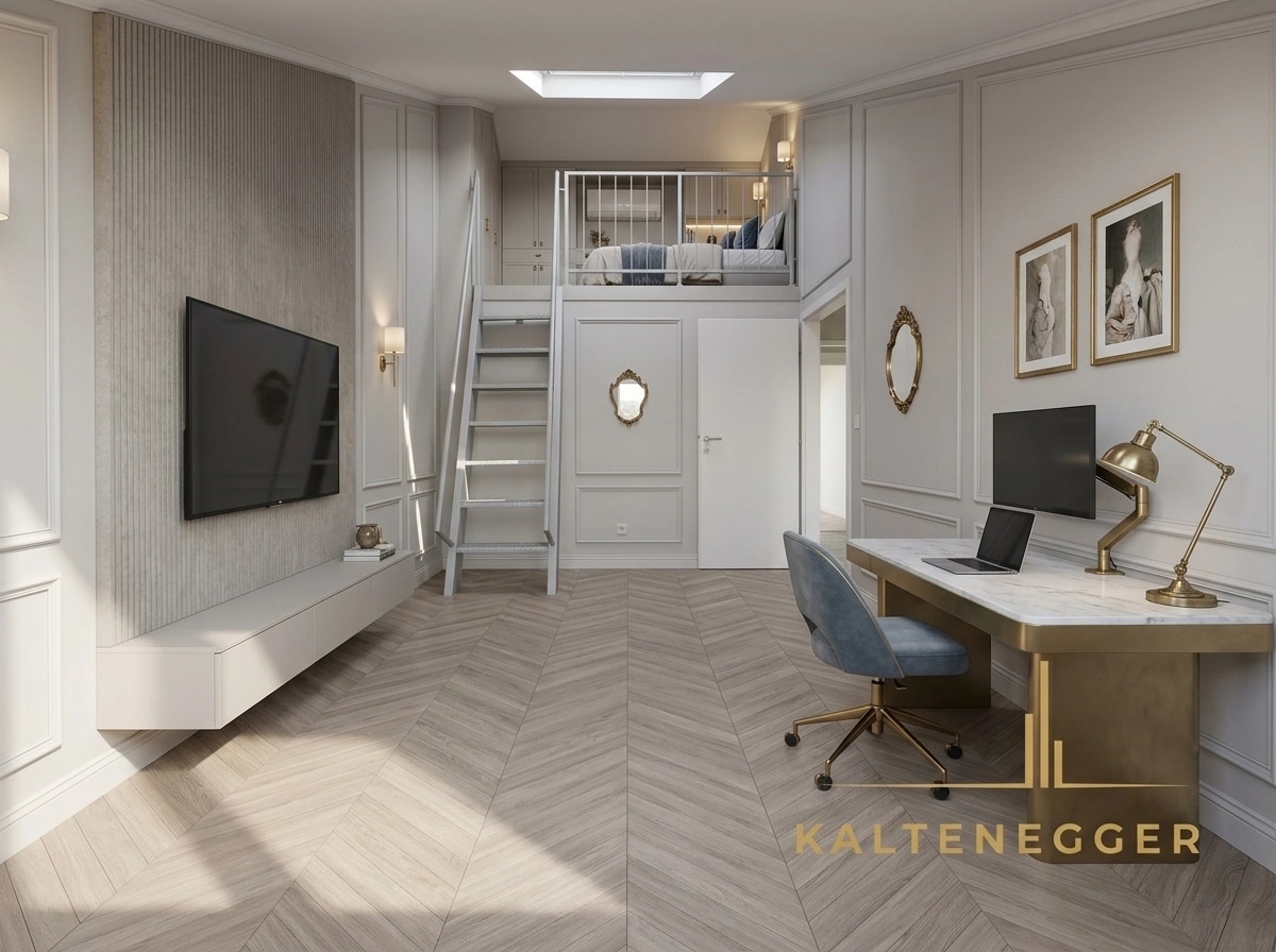 Interior design in French Parisian style — Bedroom by GenRoom AI