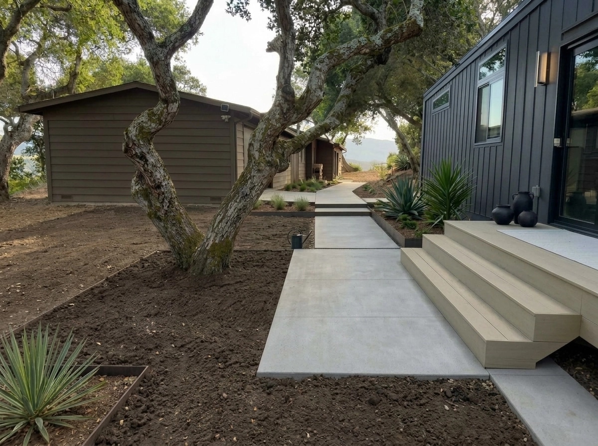 Landscape design in Minimalist Yard style — Yard by GenRoom AI