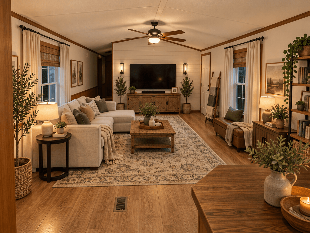 Interior design in Modern Farmhouse style — Living Room by GenRoom AI