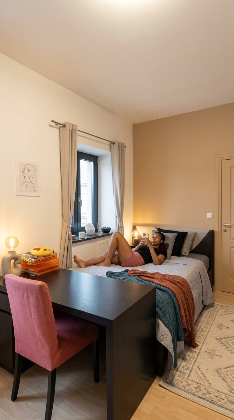Contemporary Bedroom design — interior photo by GenRoom AI