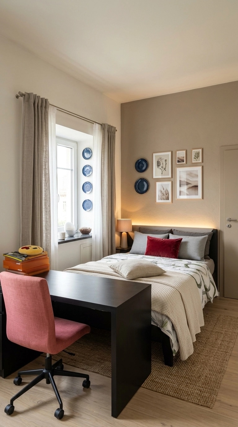 Scandinavian Bedroom design — interior photo by GenRoom AI