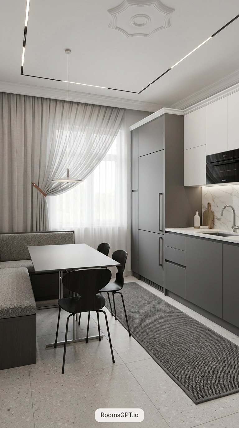 Minimalism Kitchen design — interior photo by GenRoom AI