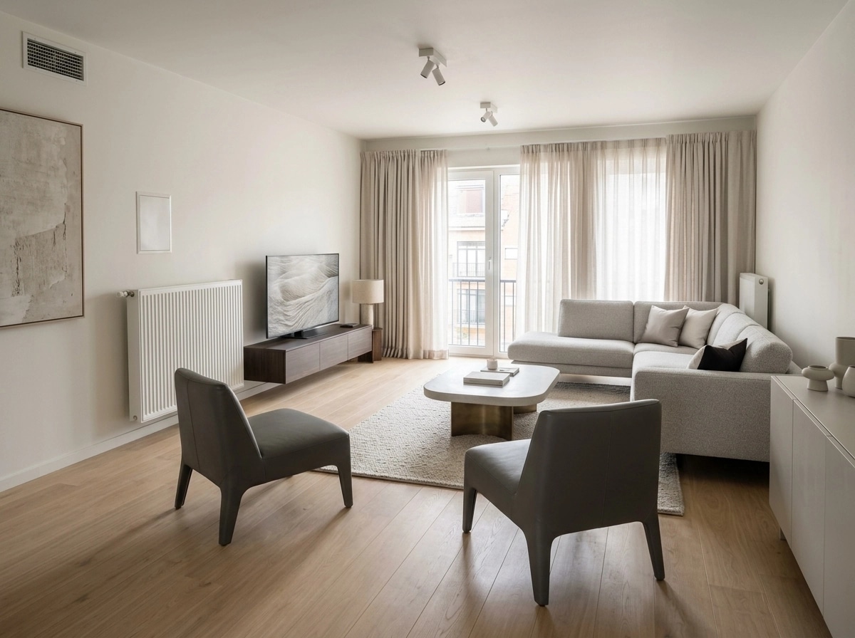 Minimalism Living Room design — interior photo by GenRoom AI