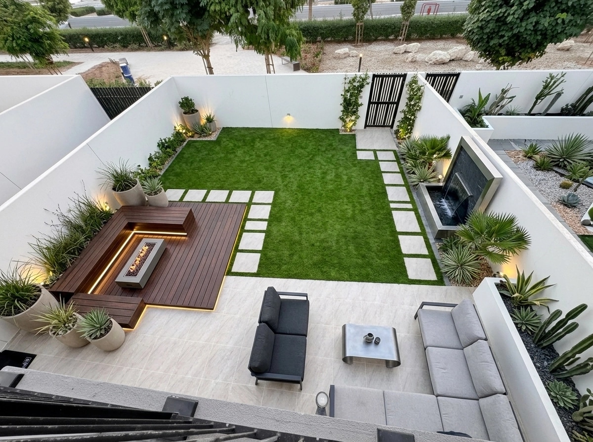 Landscape design in Contemporary Yard style — Yard by GenRoom AI