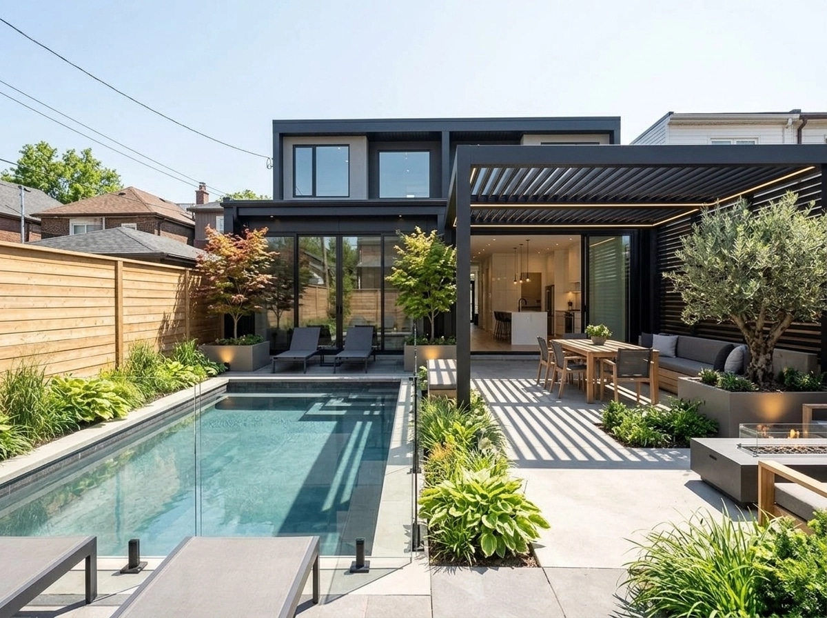Landscape design in Contemporary Yard style — Yard by GenRoom AI