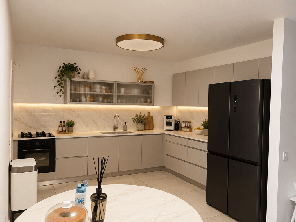 Kitchen interior in no_style style — photo by GenRoom AI