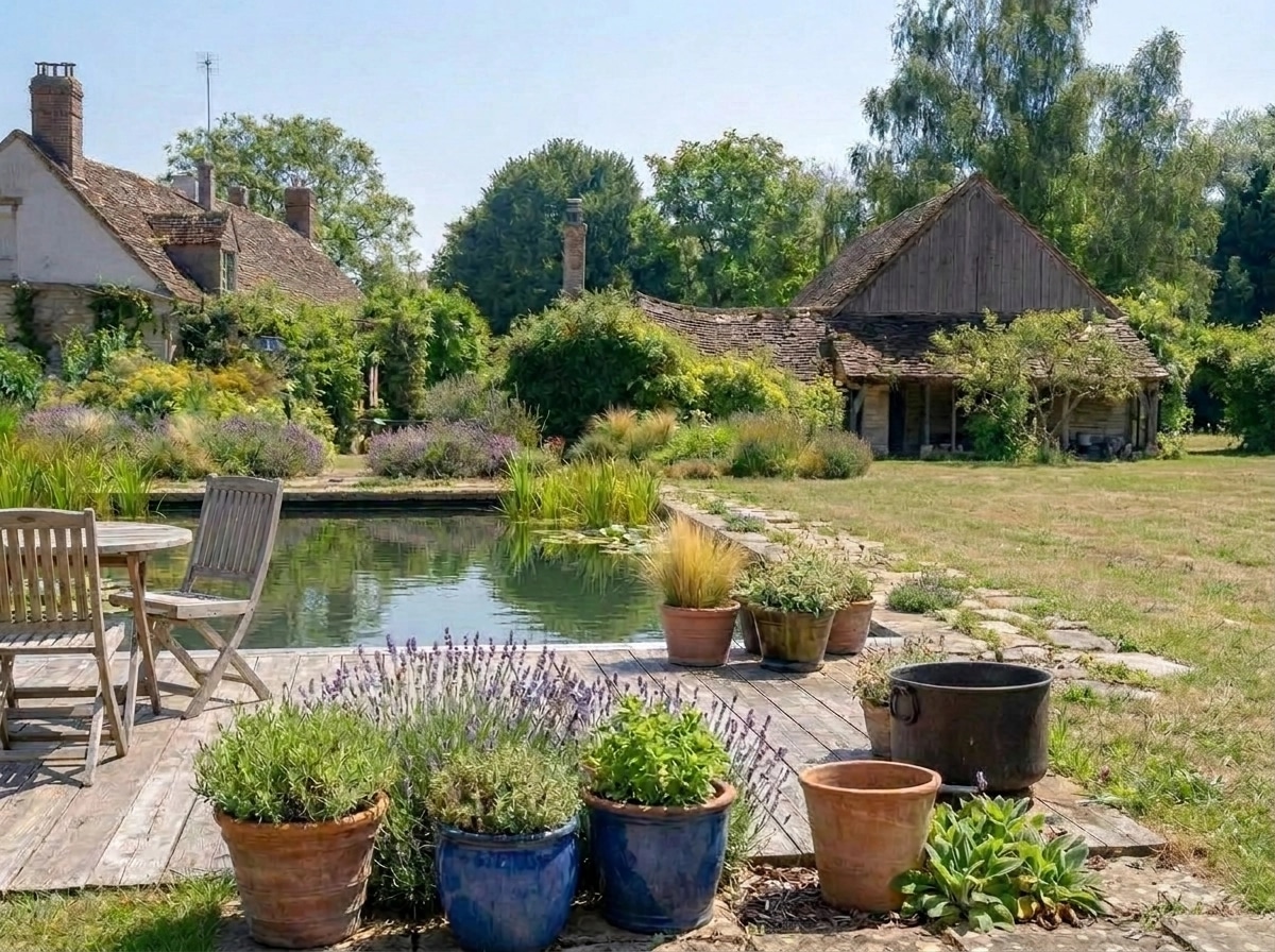 Landscape design in Eco Natural Garden style — Yard by GenRoom AI
