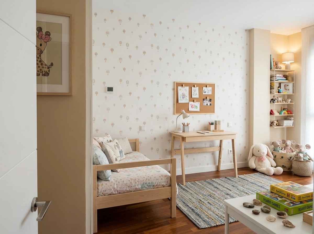 Scandinavian Kids Room design — interior photo by GenRoom AI