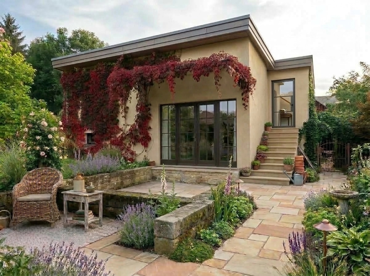 Country Rustic Garden Yard design — yard photo by GenRoom AI