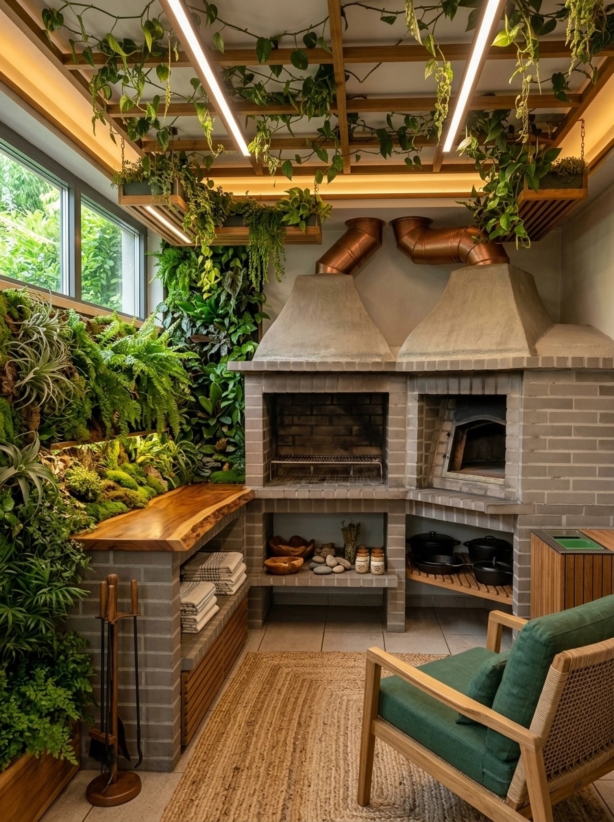 Interior design in Biophilic style — terrace by GenRoom AI