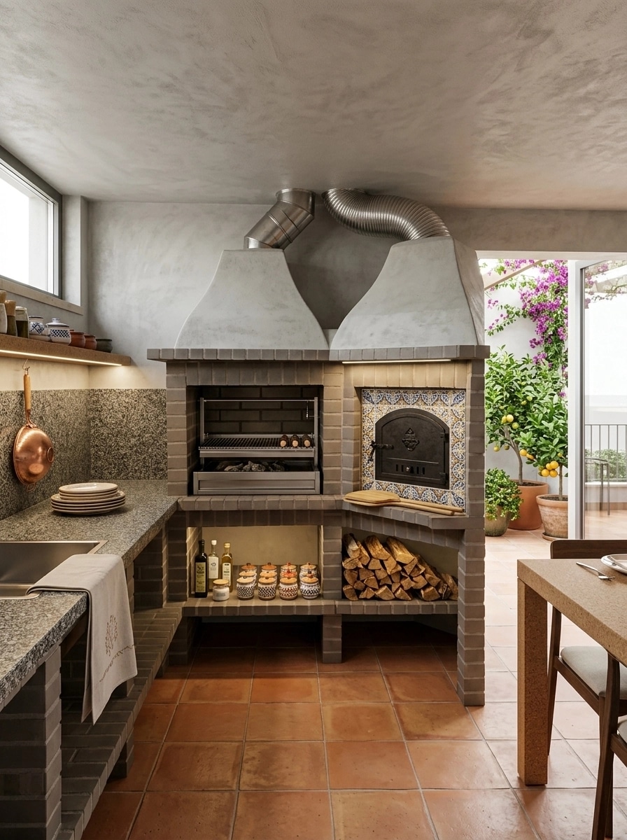 Interior design in Portuguese Modern style — terrace by GenRoom AI