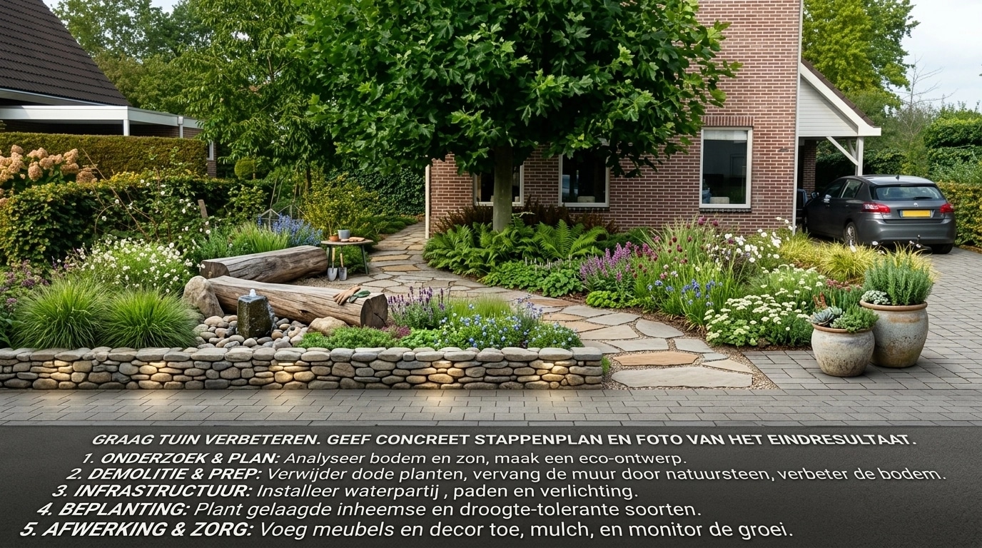 Landscape design in Eco Natural Garden style — Yard by GenRoom AI