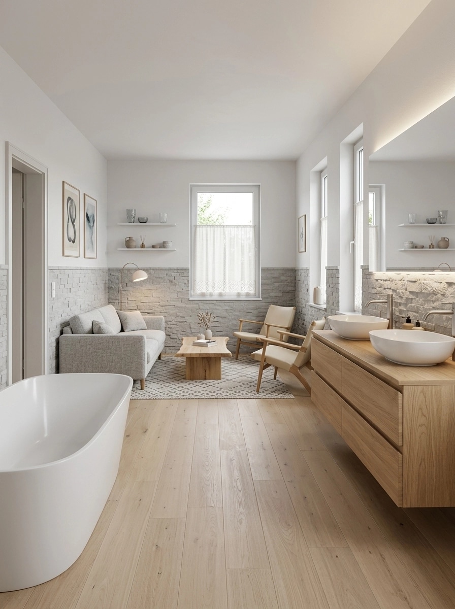 Scandinavian Living Room design — interior photo by GenRoom AI