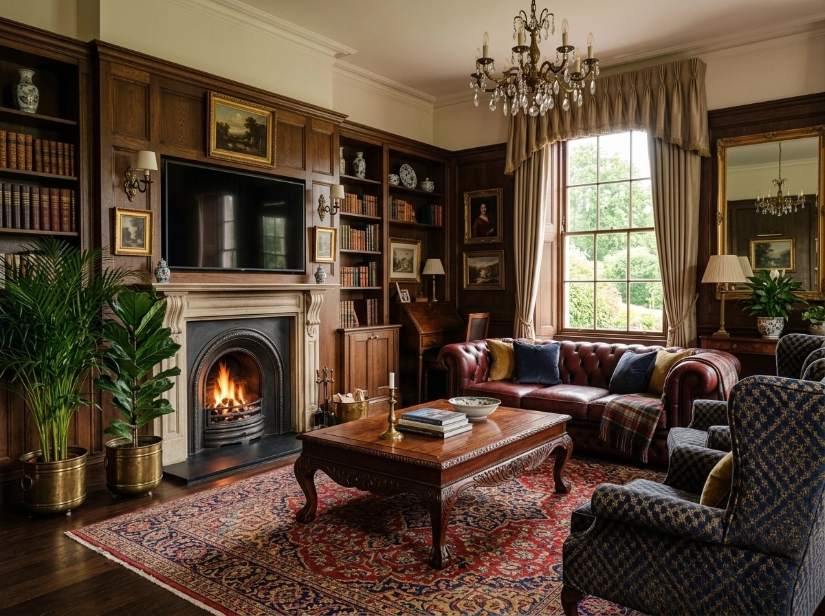 Interior design in British style — Living Room by GenRoom AI