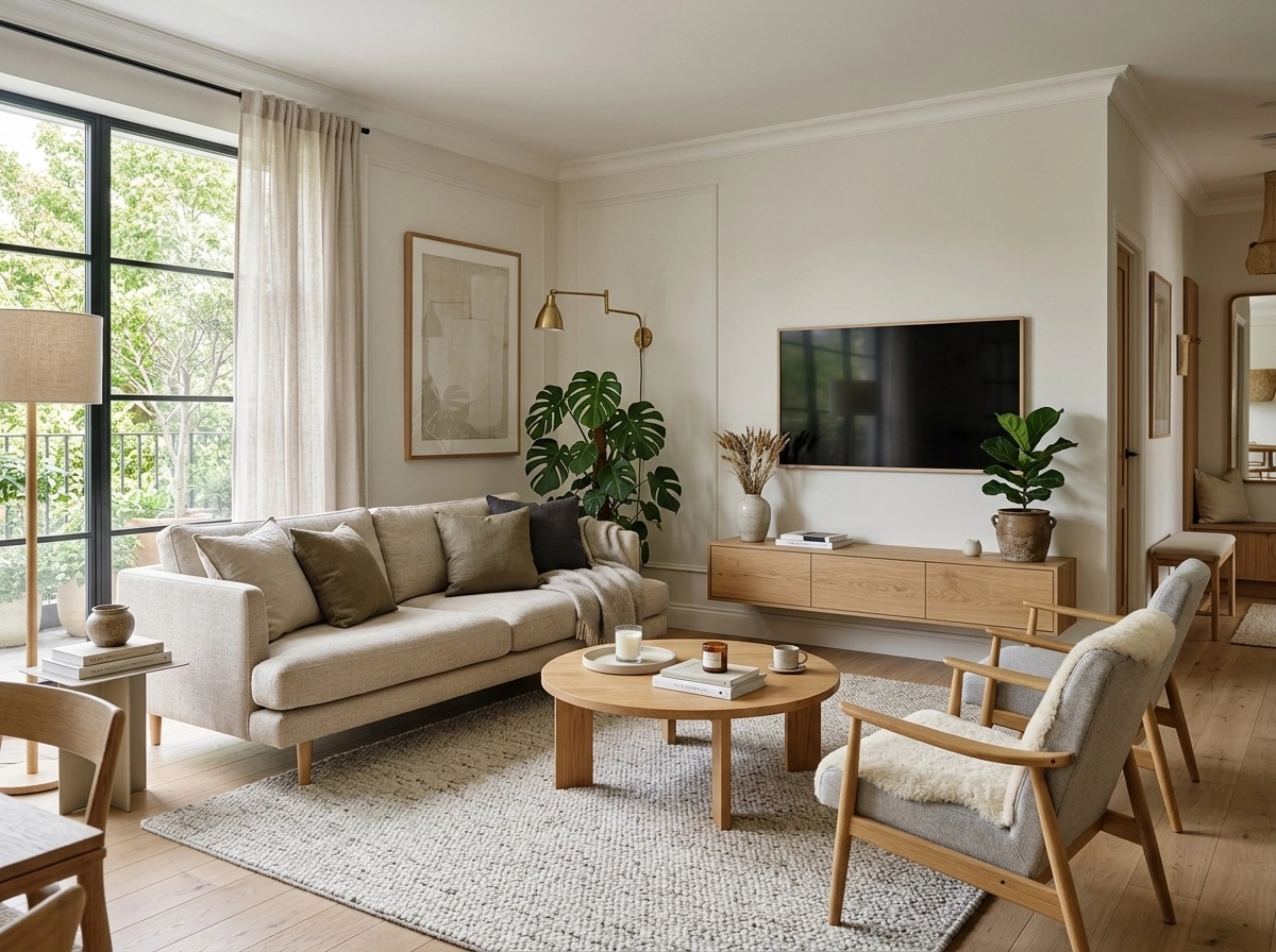 Interior design in Scandinavian style — Living Room by GenRoom AI