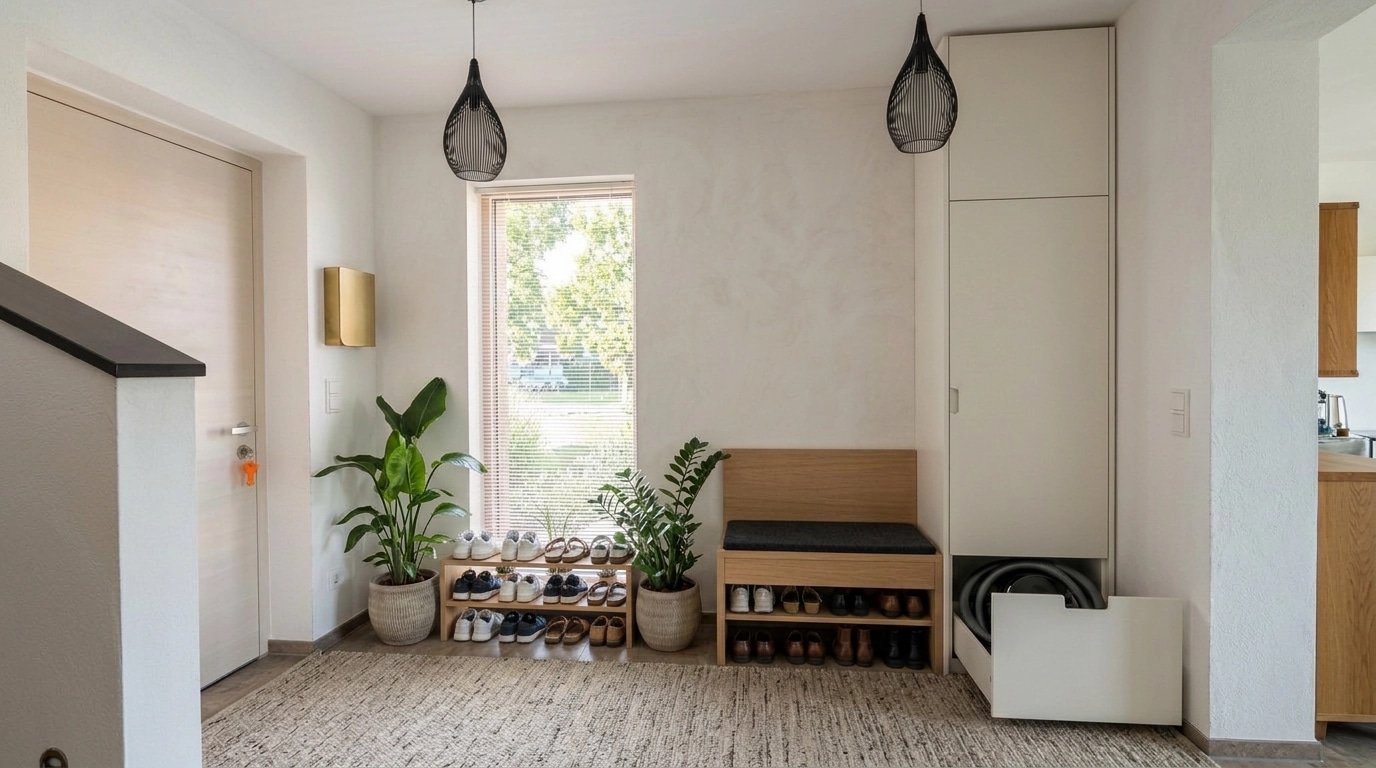 Interior design in Minimalism style — lobby by GenRoom AI
