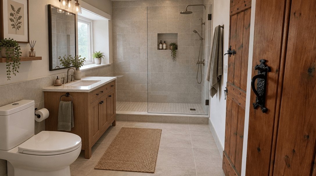 Bathroom interior in no_style style — photo by GenRoom AI