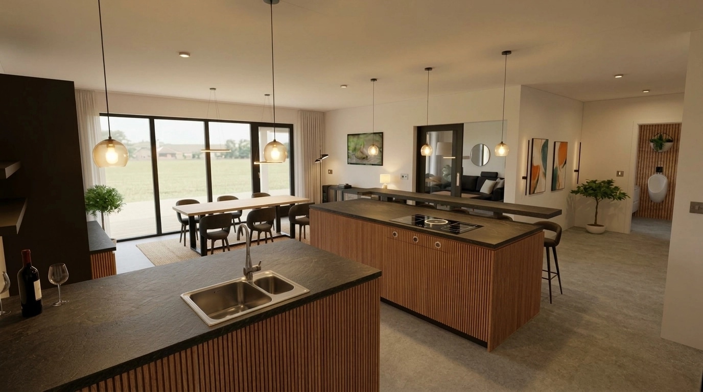 Kitchen interior in no_style style — photo by GenRoom AI