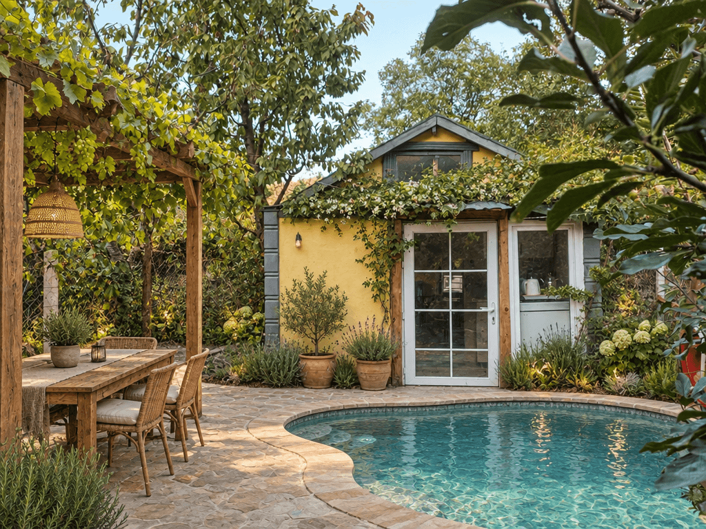 Landscape design in Eco Natural Garden style — Yard by GenRoom AI