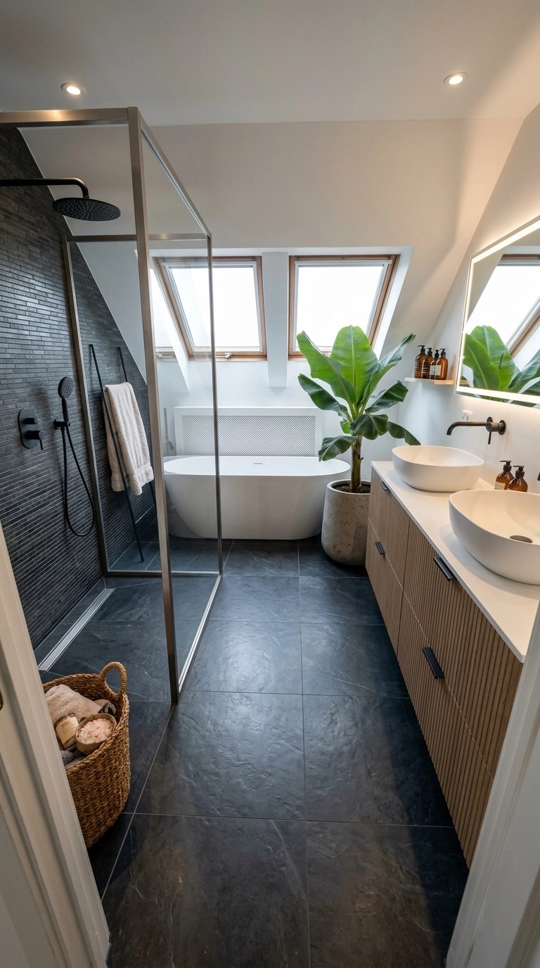 Interior design in Contemporary style — Bathroom by GenRoom AI