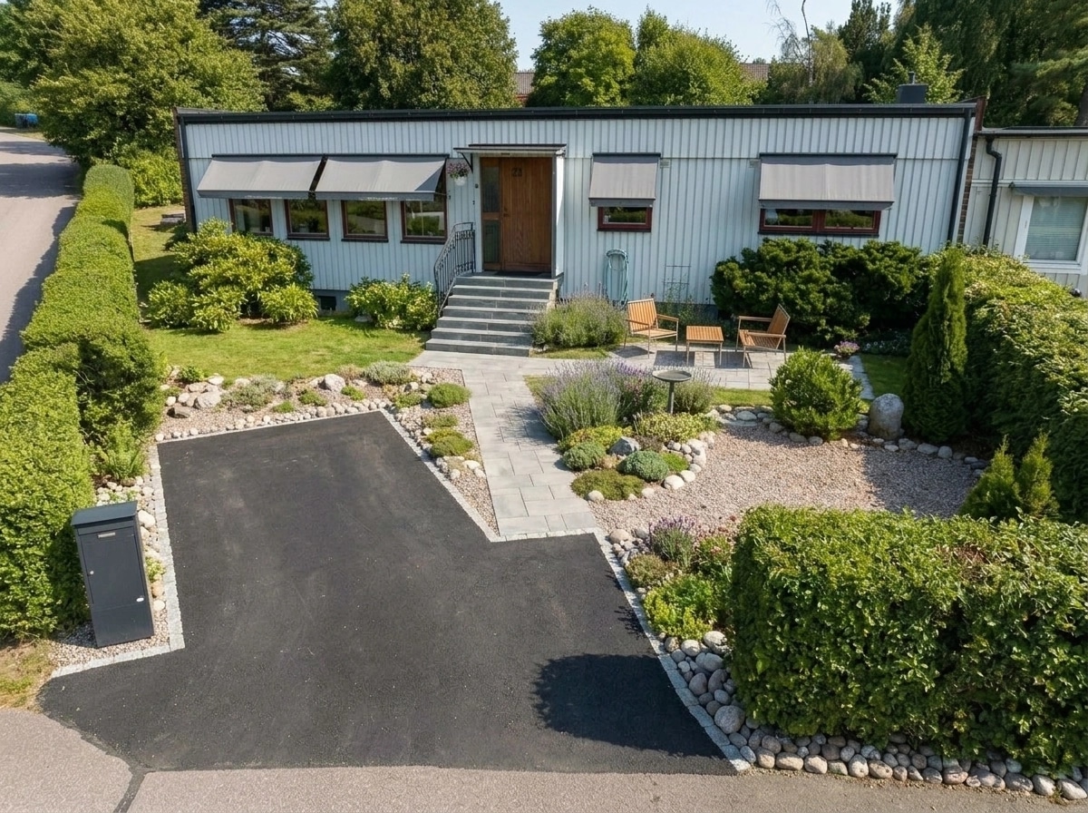 Landscape design in Scandinavian Garden style — Yard by GenRoom AI