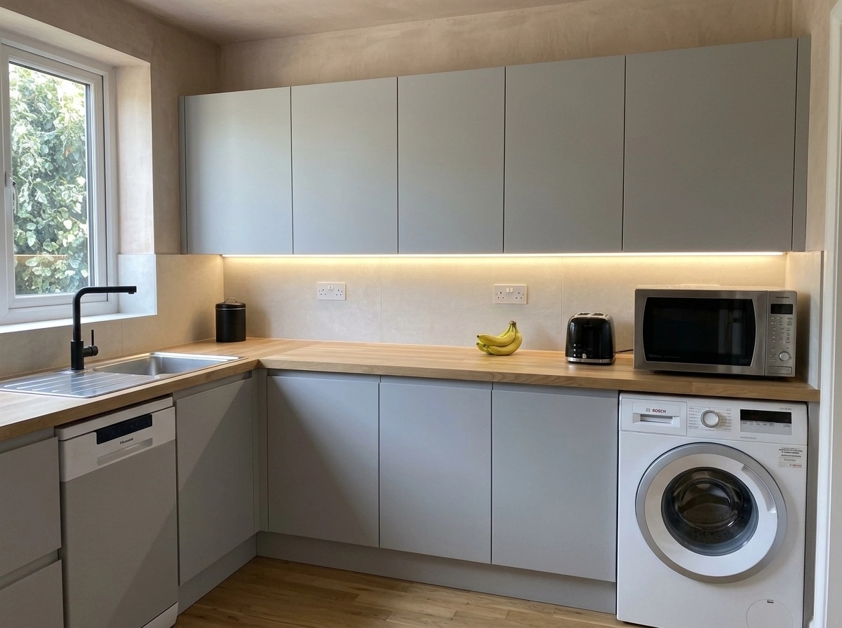 Minimalism Kitchen design — interior photo by GenRoom AI