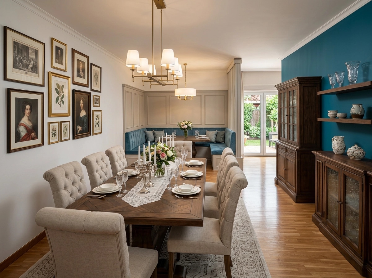 Interior design in Transitional style — dining_room by GenRoom AI