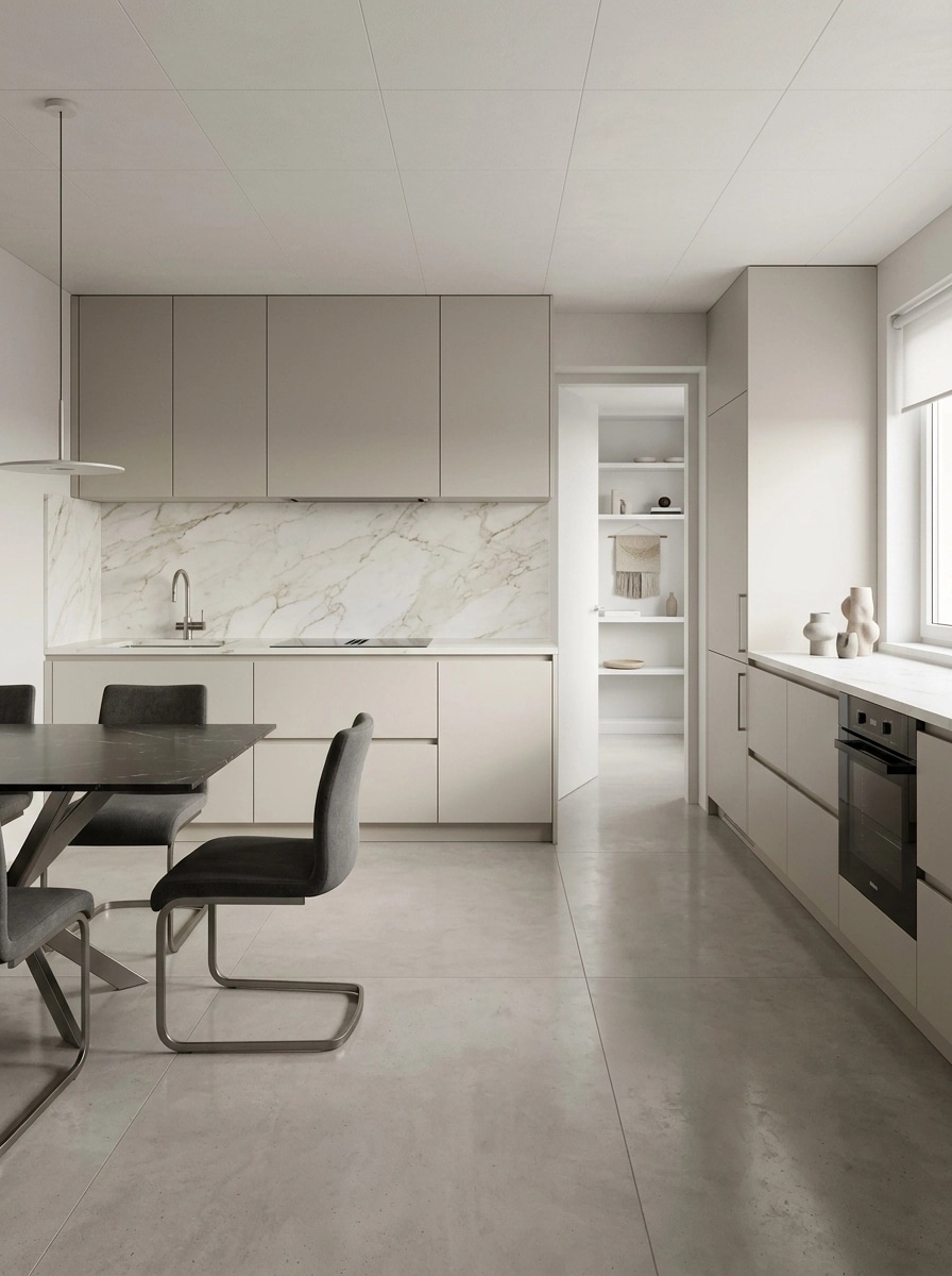 Minimalism Kitchen design — interior photo by GenRoom AI