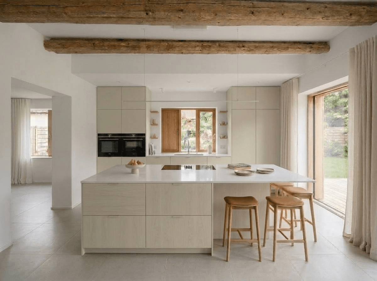 Minimalism Kitchen design — interior photo by GenRoom AI