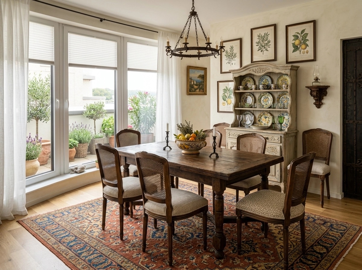 Interior design in Mediterranean style — dining_room by GenRoom AI