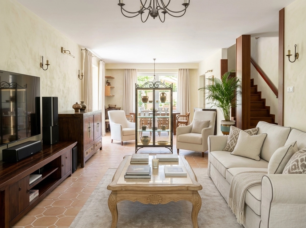 Interior design in Mediterranean style — Living Room by GenRoom AI