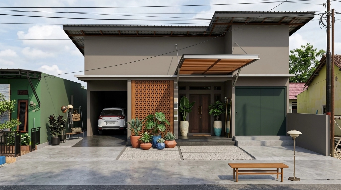 Design d'intérieur en style Mid-Century Modern — terrace par GenRoom AI