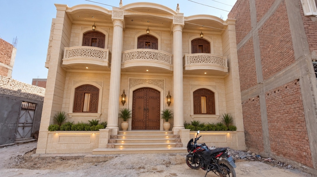 Arabian Facade Facade design — facade photo by GenRoom AI