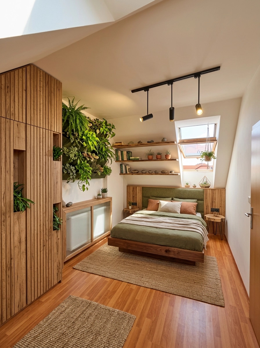 Interior design in Biophilic style — Bedroom by GenRoom AI