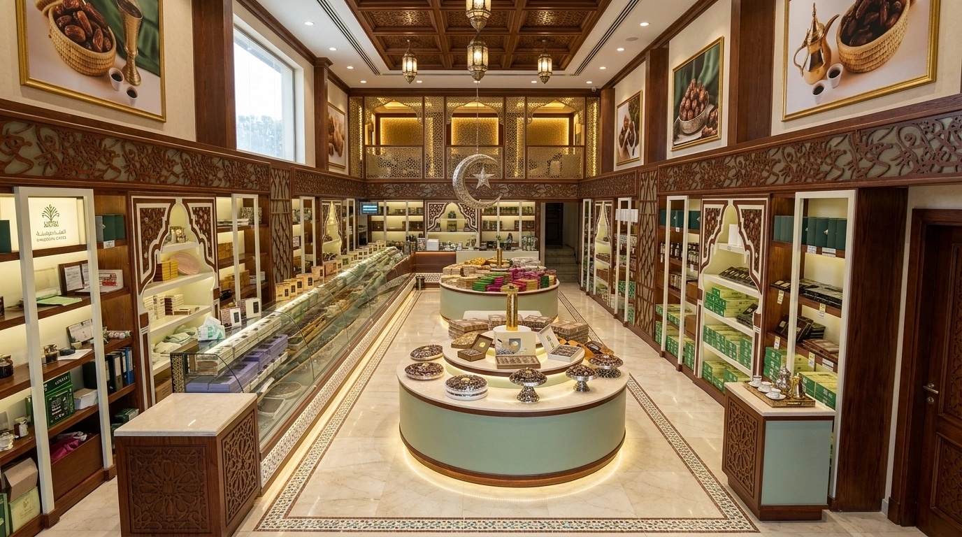 Interior design in Arabian / Moroccan style — showroom by GenRoom AI