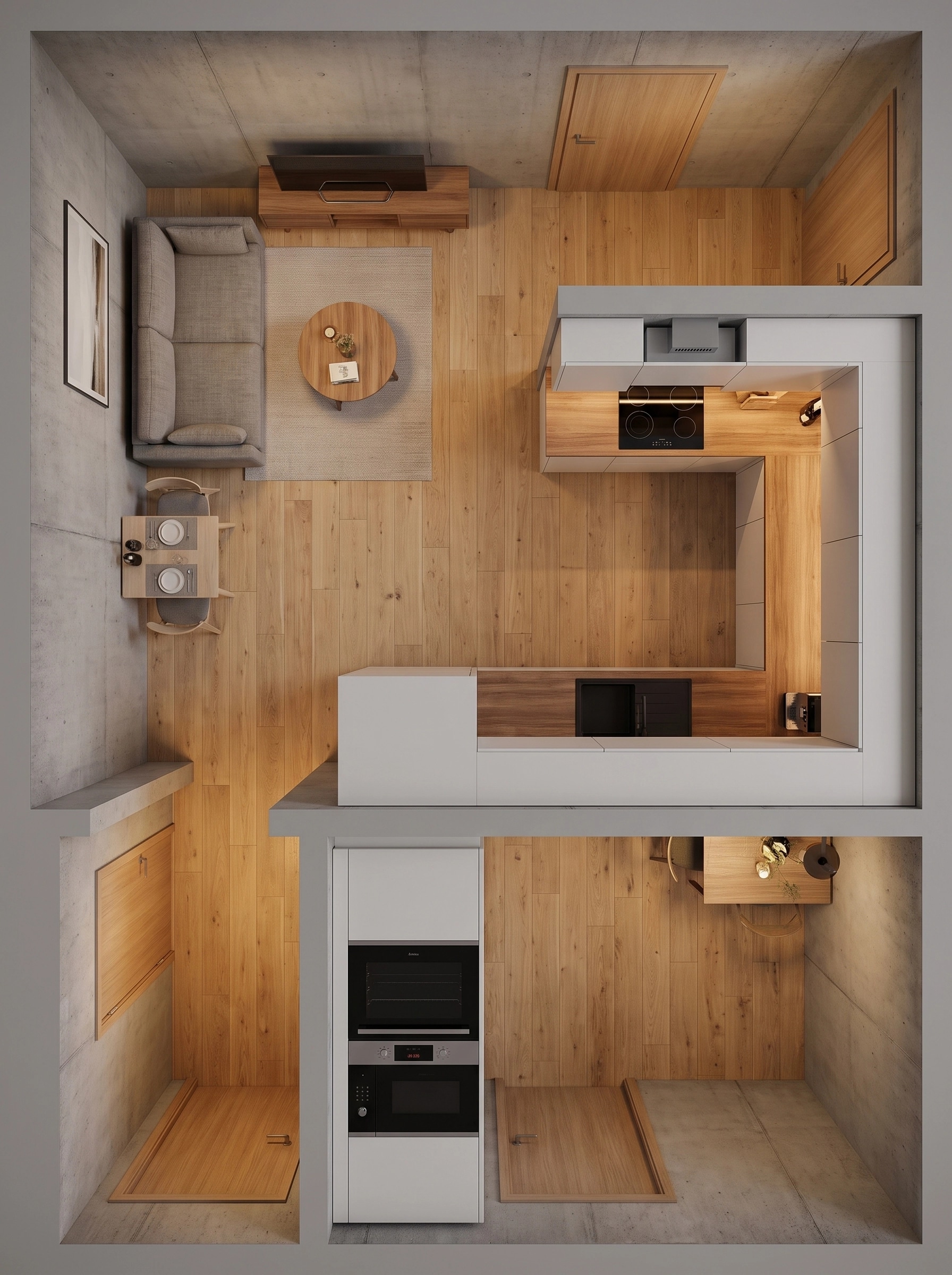 Interior design in Contemporary style — Living Room by GenRoom AI
