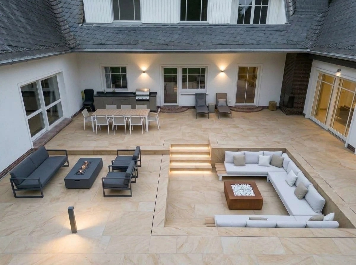 Landscape design in Contemporary Yard style — Yard by GenRoom AI