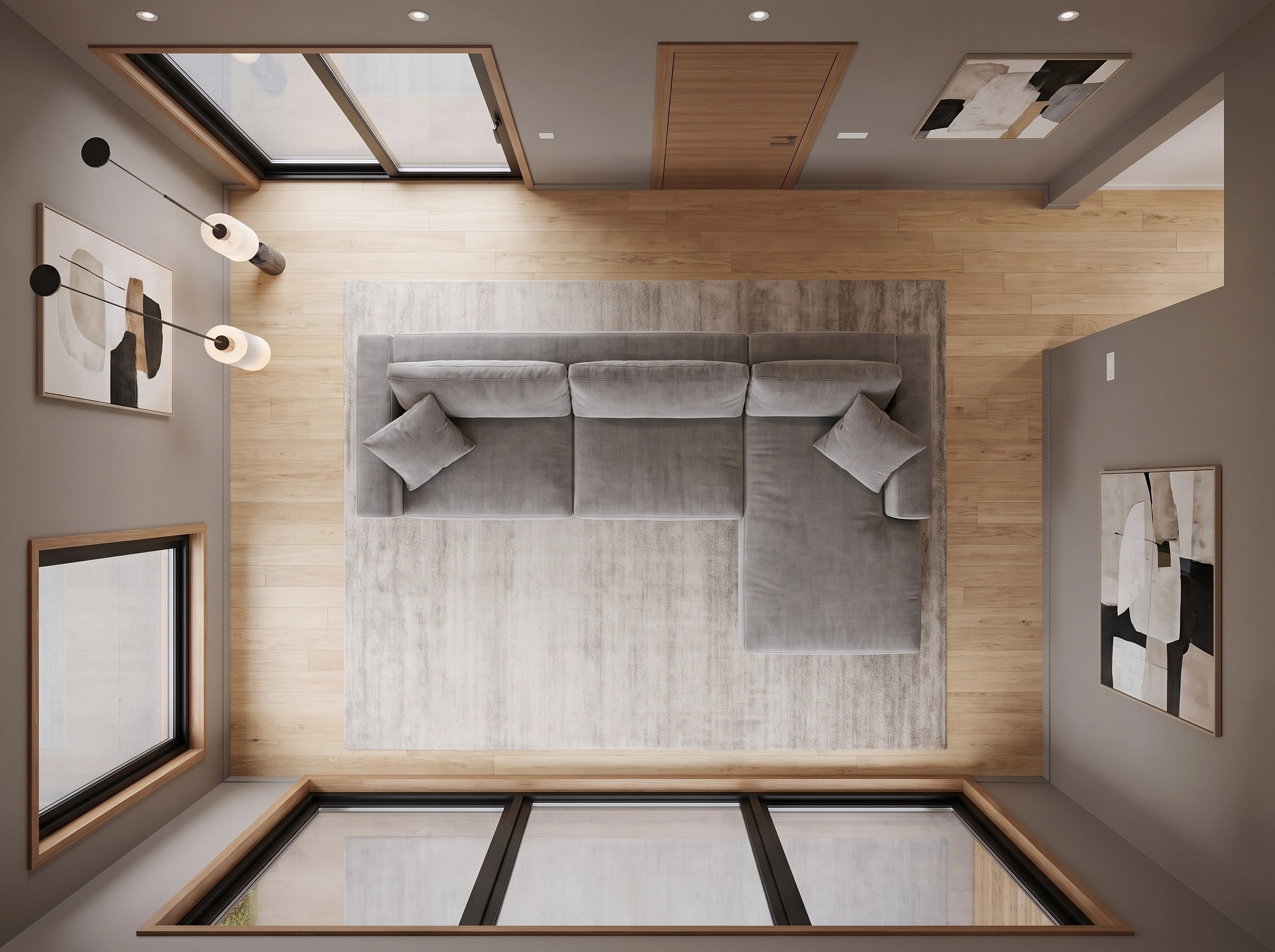 Interior design in Contemporary style — Living Room by GenRoom AI