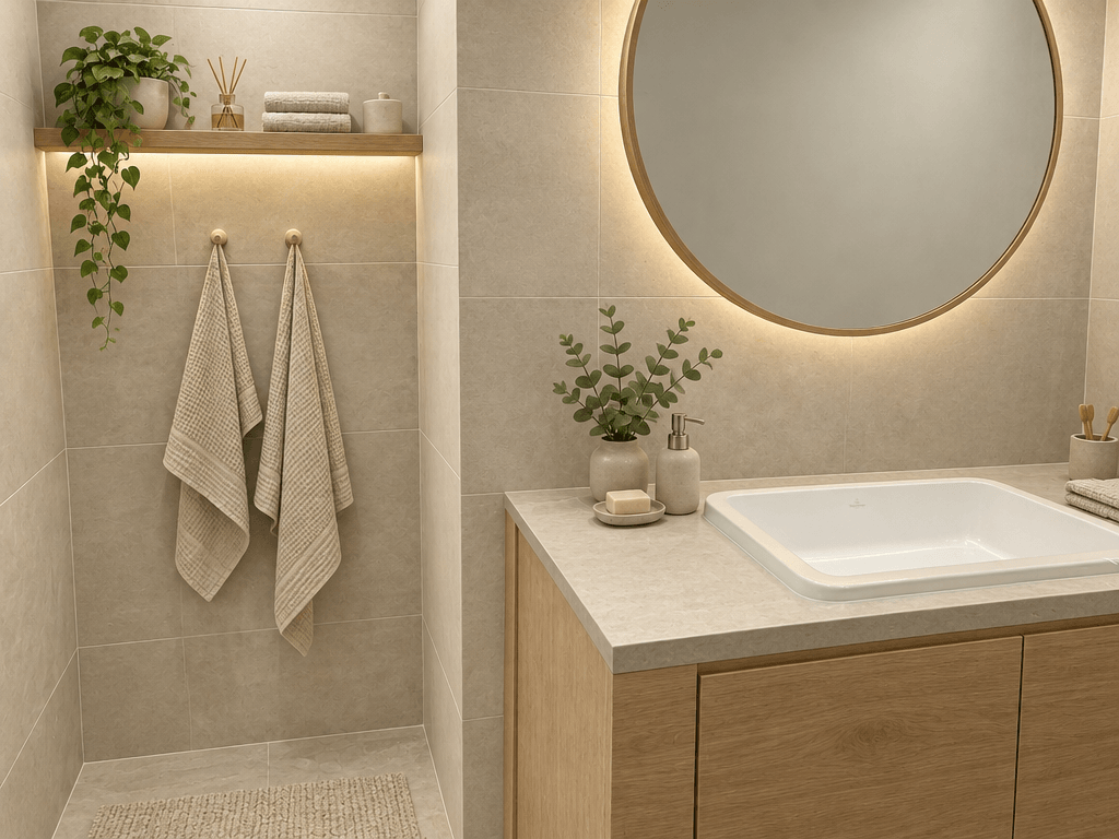 Interior design in Scandinavian style — Bathroom by GenRoom AI