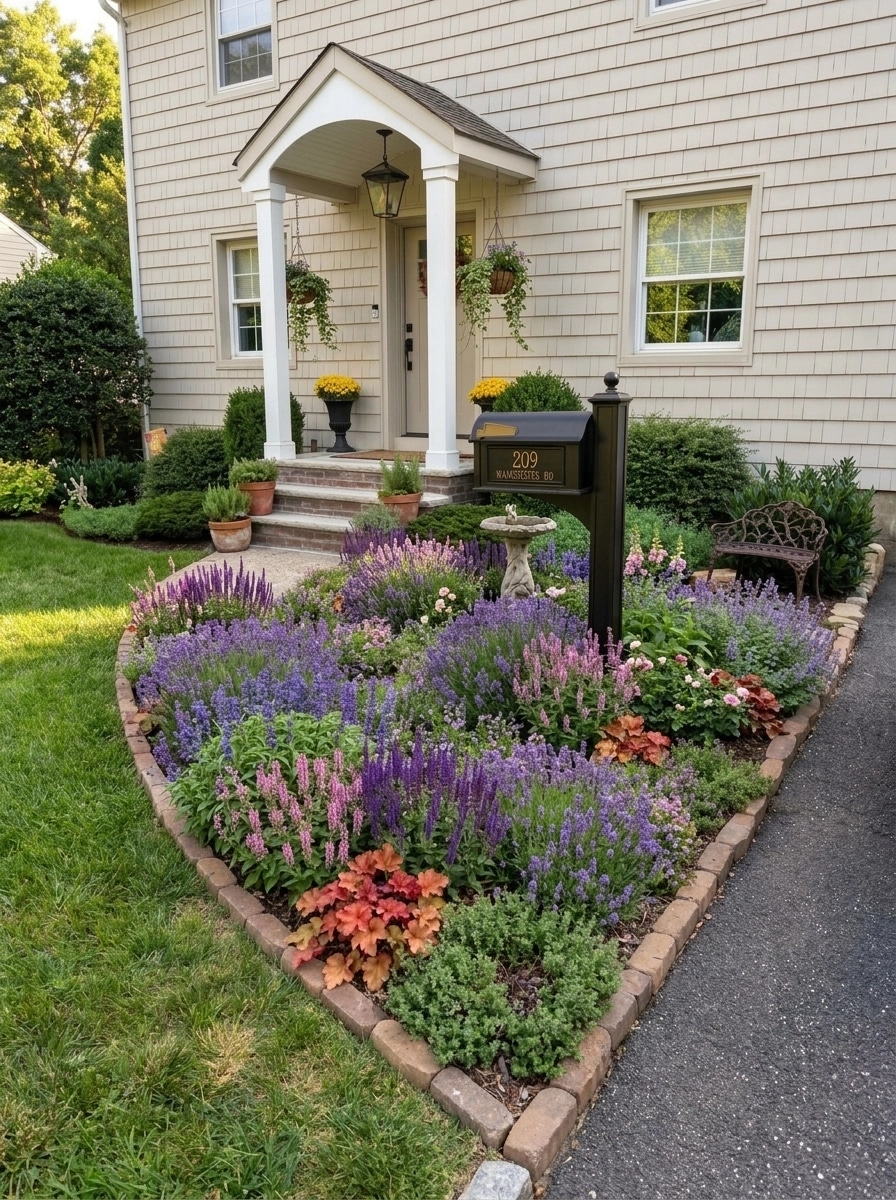 Landscape design in English Cottage Garden style — Yard by GenRoom AI