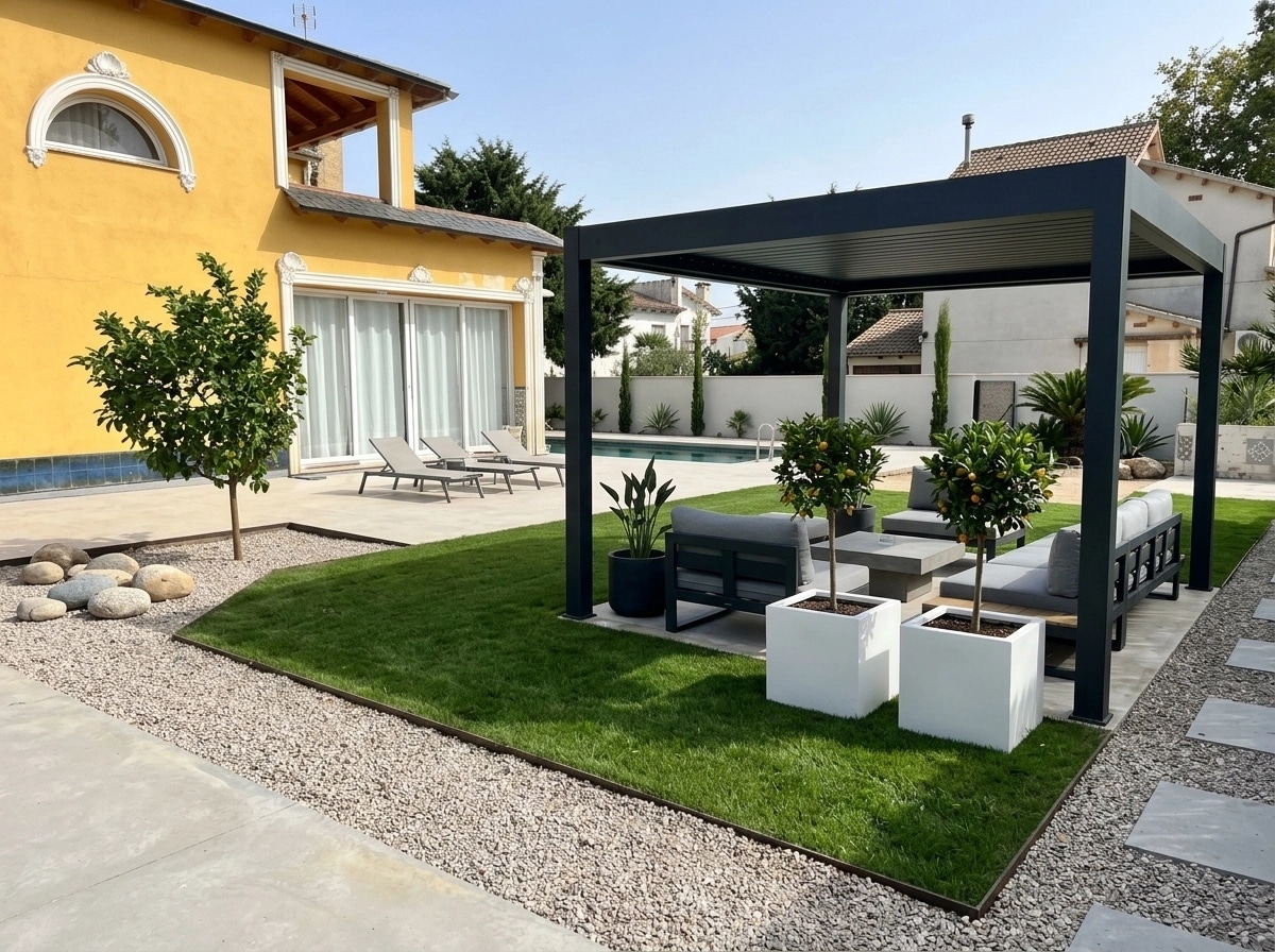 Landscape design in Minimalist Yard style — Yard by GenRoom AI