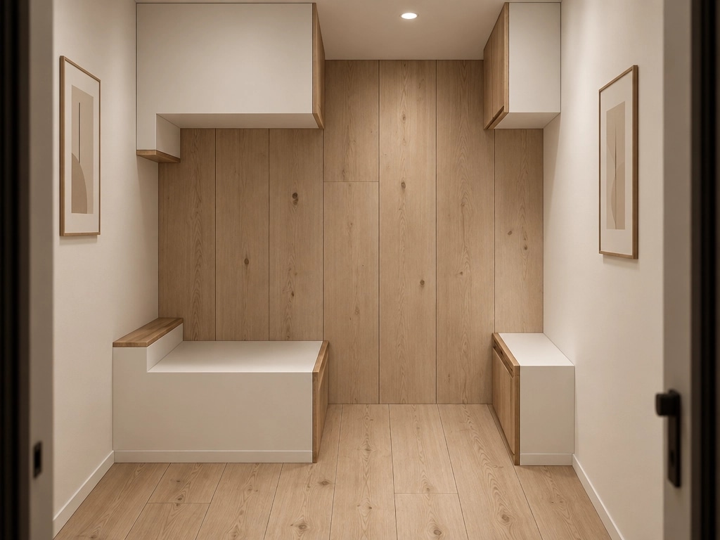Hallway interior in Minimalism style — photo by GenRoom AI