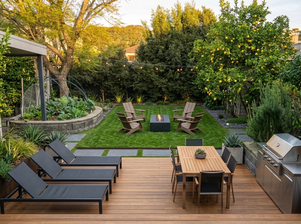 Landscape design in Contemporary Yard style — Yard by GenRoom AI