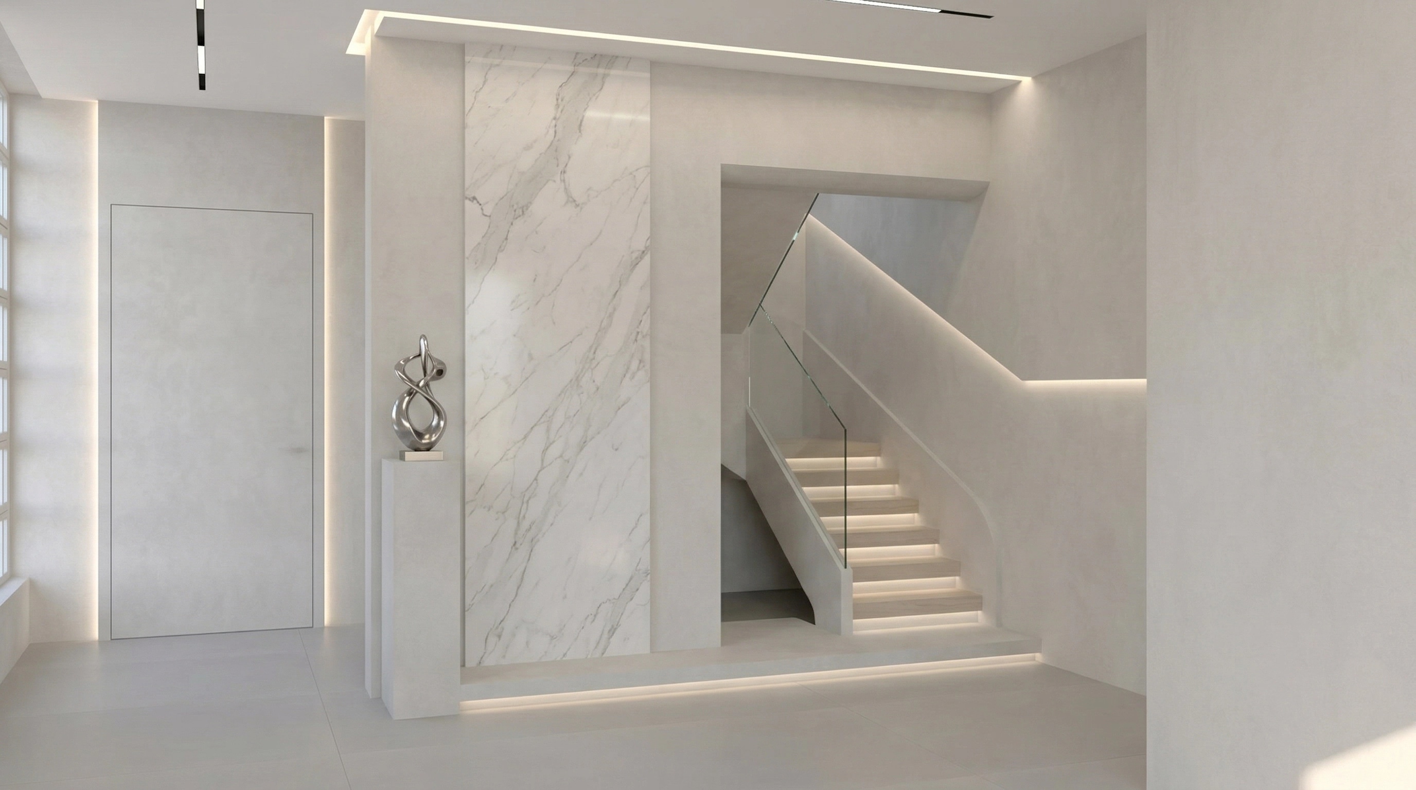 Minimalism Hallway design — interior photo by GenRoom AI