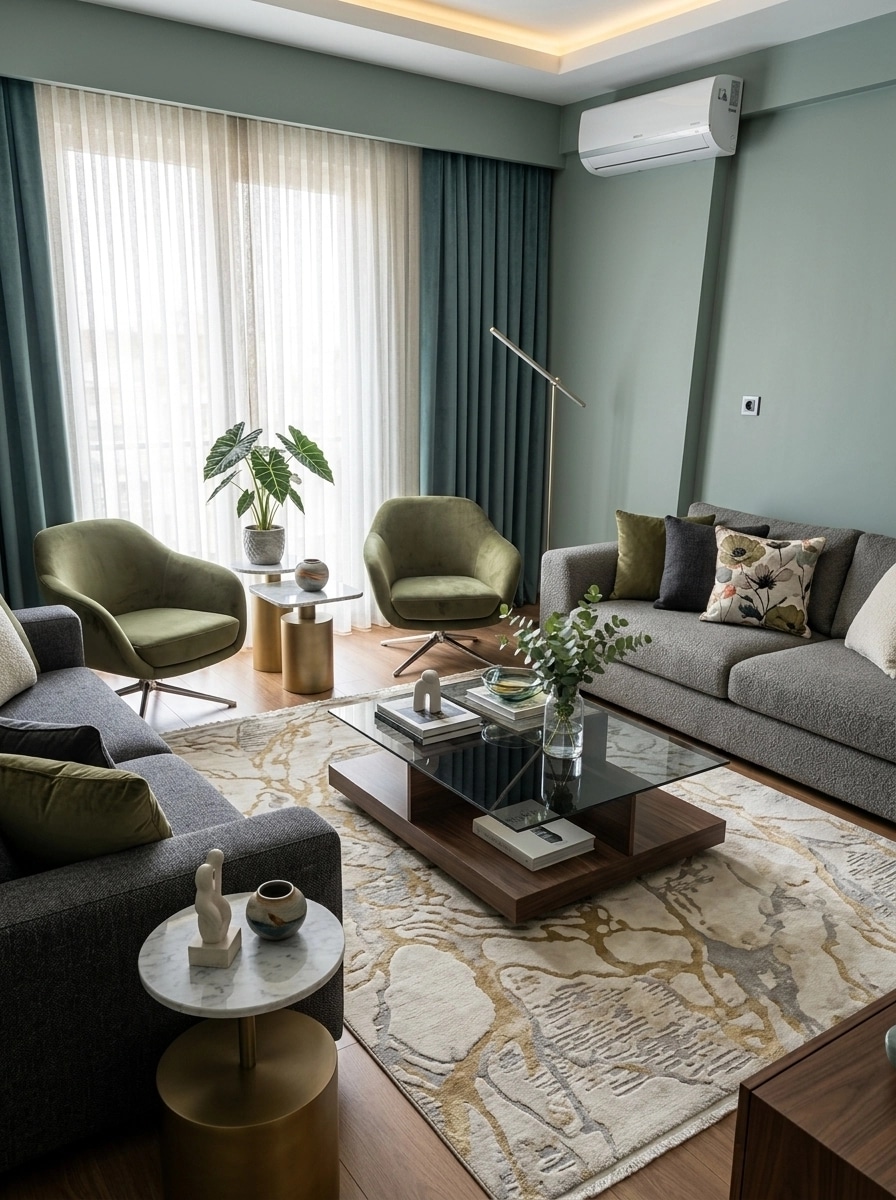 Interior design in Contemporary style — Living Room by GenRoom AI