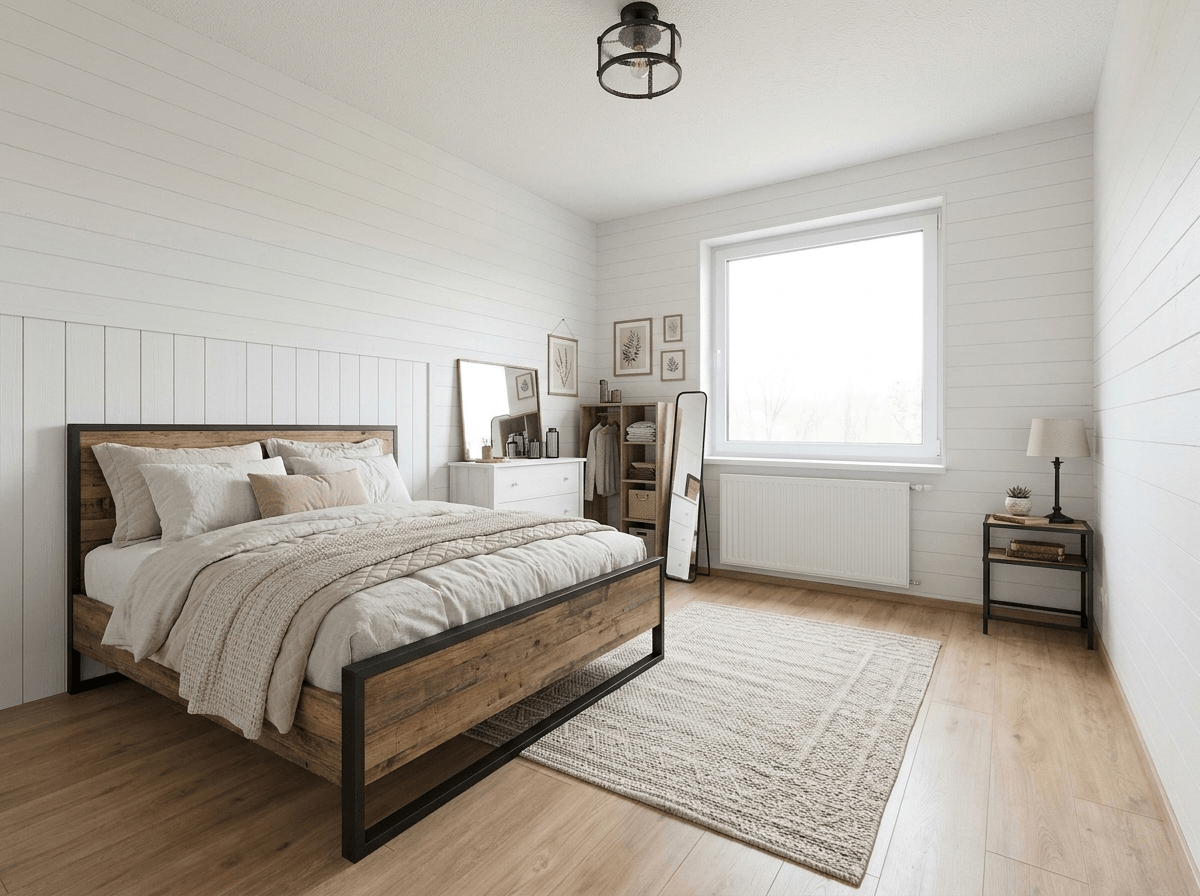 Interior design in Modern Farmhouse style — Bedroom by GenRoom AI