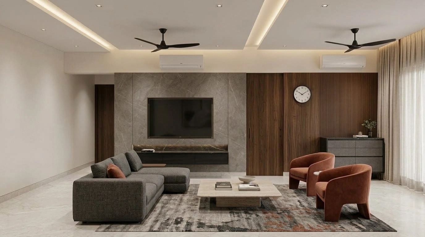 Interior design in Contemporary style — Living Room by GenRoom AI