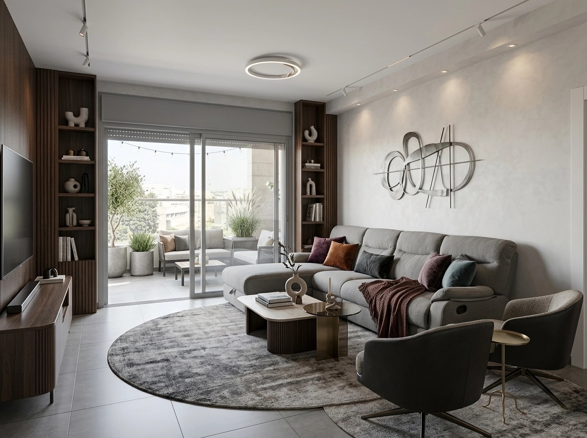 Interior design in Contemporary style — Living Room by GenRoom AI