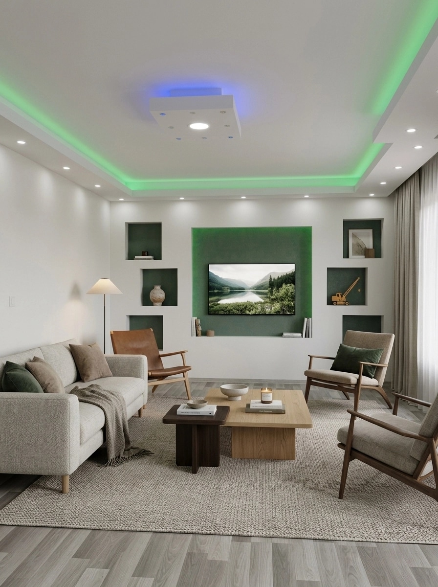 Interior design in Scandinavian style — Living Room by GenRoom AI
