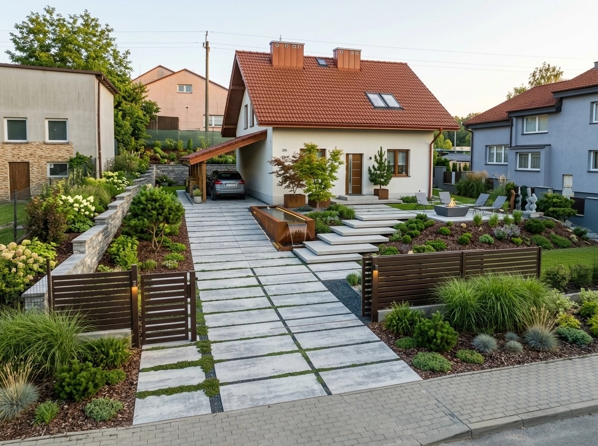 Landscape design in Contemporary Yard style — Yard by GenRoom AI